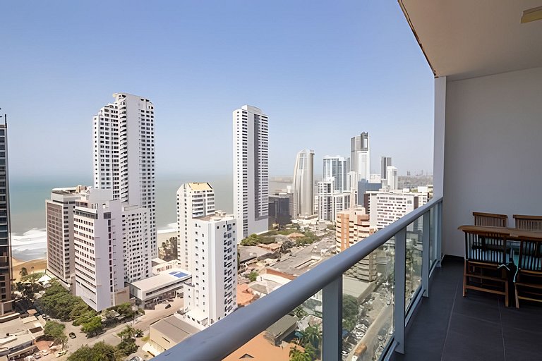 Lujoso Apto de 2 habitaciones en piso 23-Infinitum