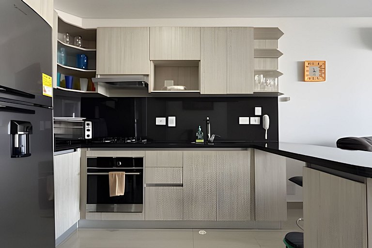 Hermoso Apto de 1 hab con Vista al Mar - Piso 10