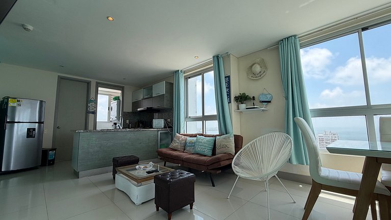 Espectacular apt en el piso 29 en Palmetto Beach