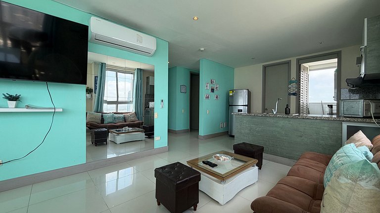 Espectacular apt en el piso 29 en Palmetto Beach