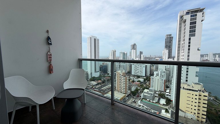 Infinitum - Spectacular sea view 25th floor apt