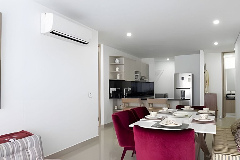 Lujoso Apto de 2 habitaciones piso 16 en Infinitum
