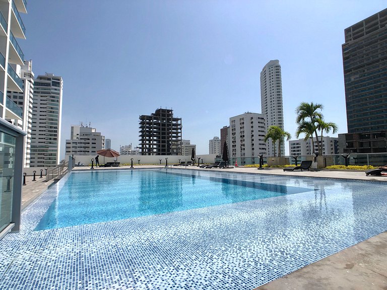 Lujoso Apto de 2 habitaciones piso 16 en Infinitum