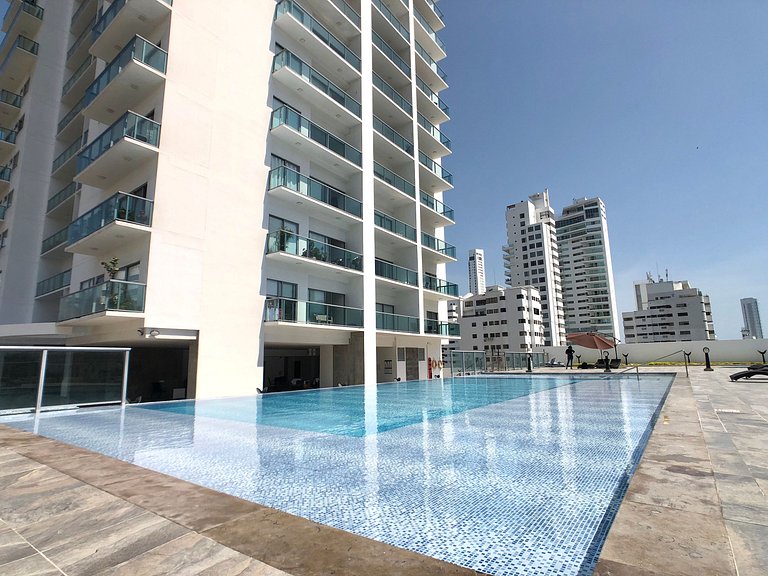 Lujoso Apto de 2 habitaciones piso 16 en Infinitum