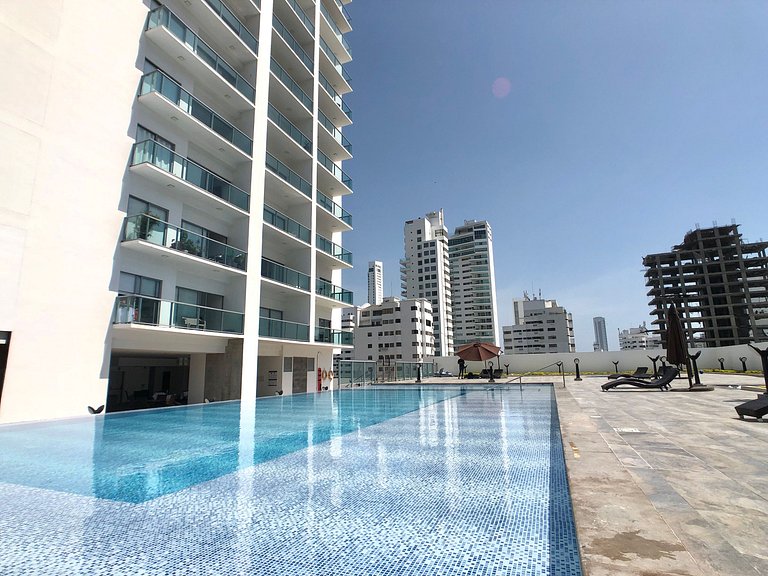 Lujoso Apto de 2 habitaciones piso 16 en Infinitum